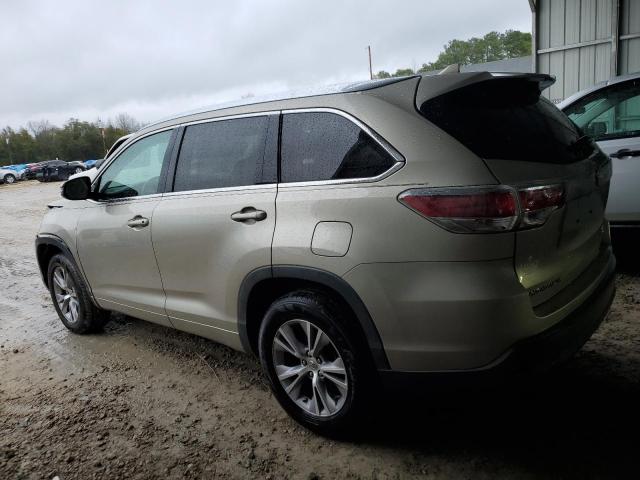 5TDKKRFH2FS042471 - 2015 TOYOTA HIGHLANDER XLE SILVER photo 2