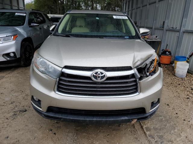 5TDKKRFH2FS042471 - 2015 TOYOTA HIGHLANDER XLE SILVER photo 5