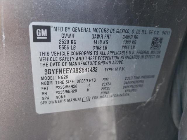 3GYFNEEY9BS641483 - 2011 CADILLAC SRX PERFORMANCE COLLECTION Қоңыр фото 14