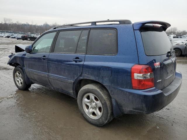 JTEHD21A970047964 - 2007 TOYOTA HIGHLANDER BLUE photo 2