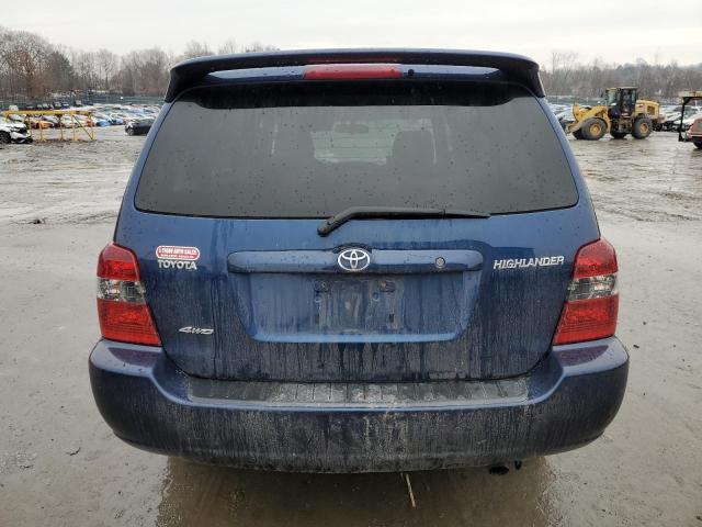 JTEHD21A970047964 - 2007 TOYOTA HIGHLANDER BLUE photo 6