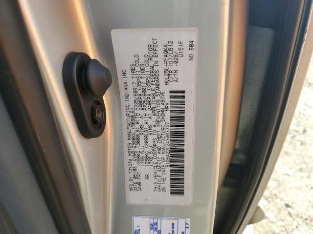 5TDBA22C24S003347 - 2004 TOYOTA SIENNA XLE SILVER photo 13