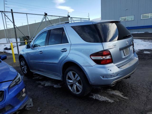 4JGBB8GB2BA628529 - 2011 MERCEDES-BENZ ML 350 4MATIC BLUE photo 2