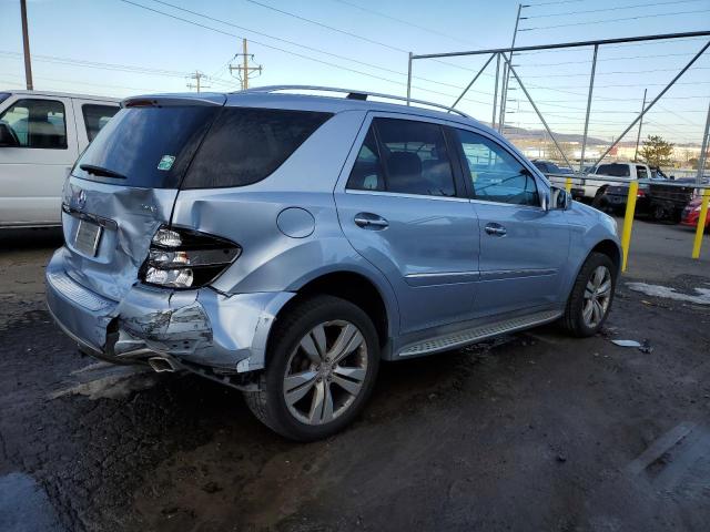 4JGBB8GB2BA628529 - 2011 MERCEDES-BENZ ML 350 4MATIC BLUE photo 3