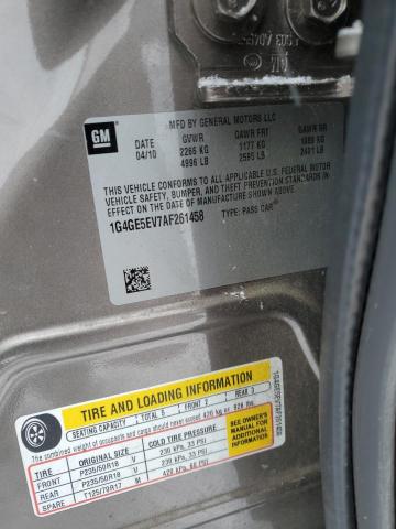 1G4GE5EV7AF261458 - 2010 BUICK LACROSSE CXS BEIGE photo 12