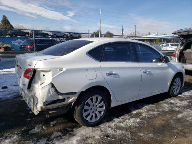 3N1AB7AP1DL757245 - 2013 NISSAN SENTRA S WHITE photo 3