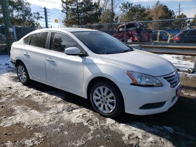 3N1AB7AP1DL757245 - 2013 NISSAN SENTRA S WHITE photo 4