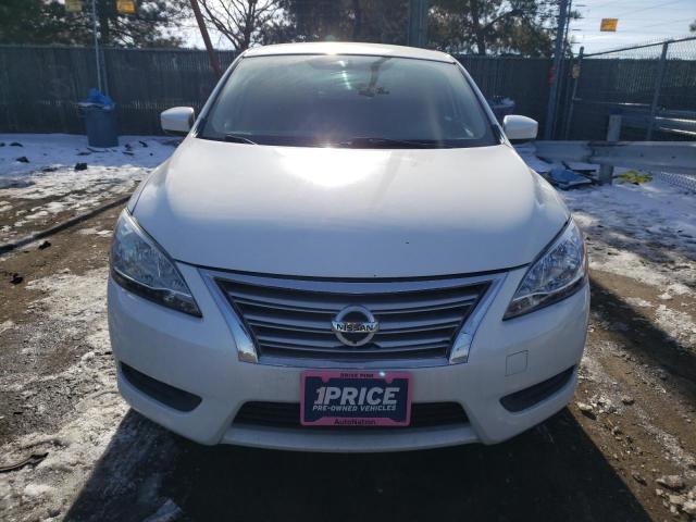 3N1AB7AP1DL757245 - 2013 NISSAN SENTRA S WHITE photo 5