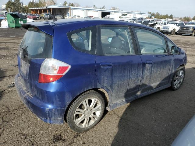 JHMGE8G53BC021960 - 2011 HONDA FIT SPORT BLUE photo 3