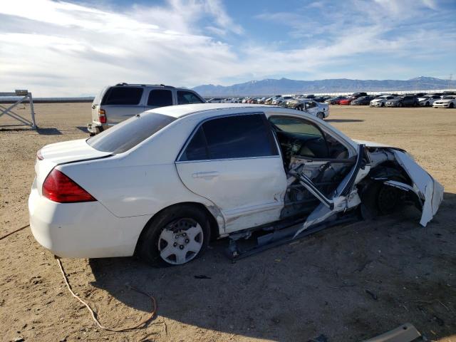 1HGCM56416A043517 - 2006 HONDA ACCORD LX WHITE photo 3