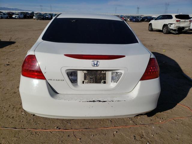 1HGCM56416A043517 - 2006 HONDA ACCORD LX WHITE photo 6