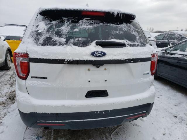 1FM5K8ARXHGC56642 - 2017 FORD EXPLORER P WHITE photo 6