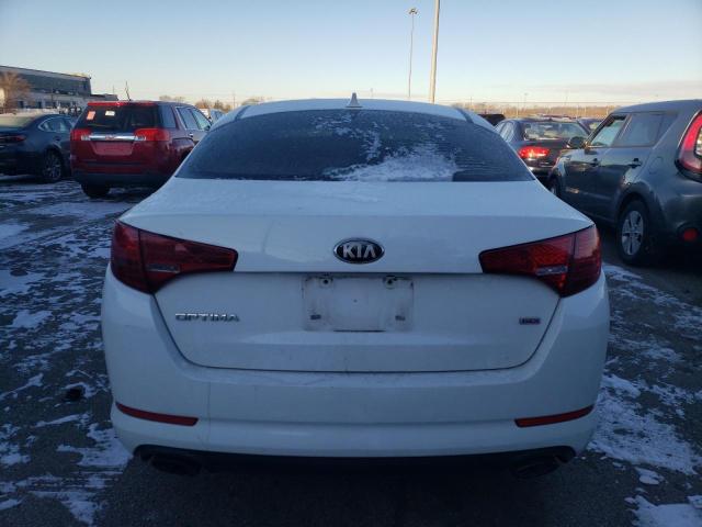 5XXGM4A71DG225053 - 2013 KIA OPTIMA LX WHITE photo 6