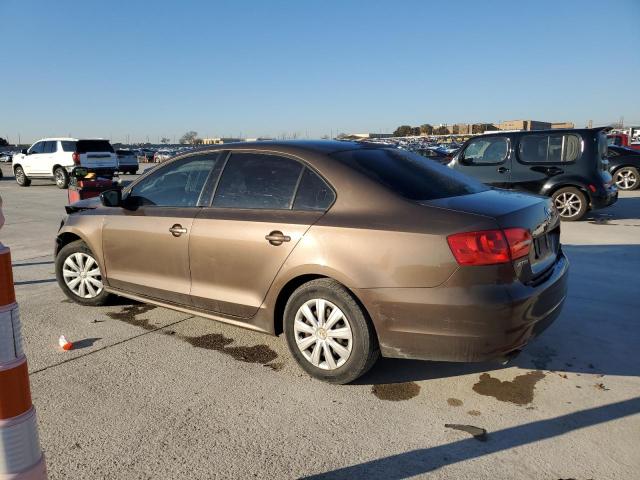 3VW2K7AJ9EM225845 - 2014 VOLKSWAGEN JETTA BASE BROWN photo 2