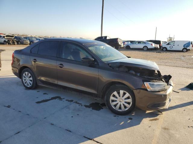 3VW2K7AJ9EM225845 - 2014 VOLKSWAGEN JETTA BASE BROWN photo 4