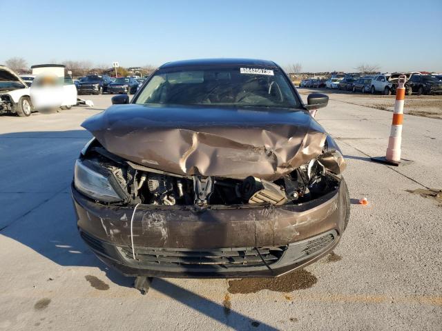 3VW2K7AJ9EM225845 - 2014 VOLKSWAGEN JETTA BASE BROWN photo 5