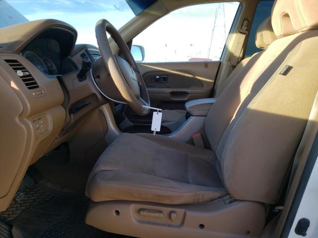 5FNYF18468B004548 - 2008 HONDA PILOT EX WHITE photo 7