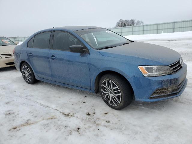 3VWLA7AJ2FM288598 - 2015 VOLKSWAGEN JETTA TDI BLUE photo 4