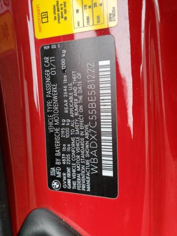 WBADX7C55BE581222 - 2011 BMW 335 I RED photo 13