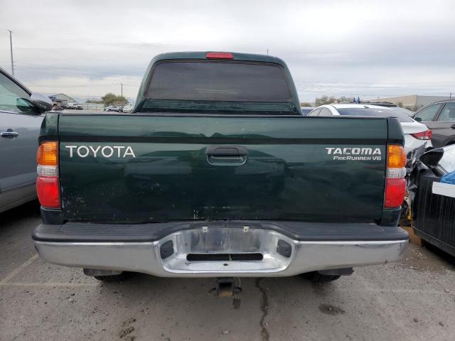 5TEGN92N81Z730740 - 2001 TOYOTA TACOMA DOUBLE CAB PRERUNNER GREEN photo 6