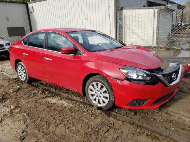 3N1AB7AP4HL708627 - 2017 NISSAN SENTRA S RED photo 4