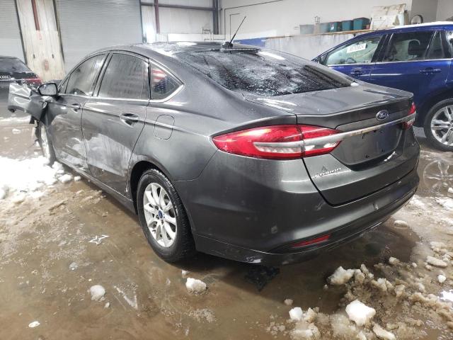 3FA6P0G76HR403894 - 2017 FORD FUSION S GRAY photo 2