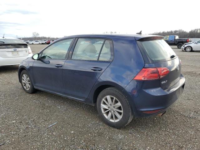 3VW217AU1GM025123 - 2016 VOLKSWAGEN GOLF S/SE BLUE photo 2