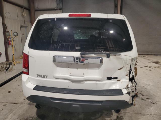 5FNYF3H56FB006446 - 2015 HONDA PILOT EXL WHITE photo 6