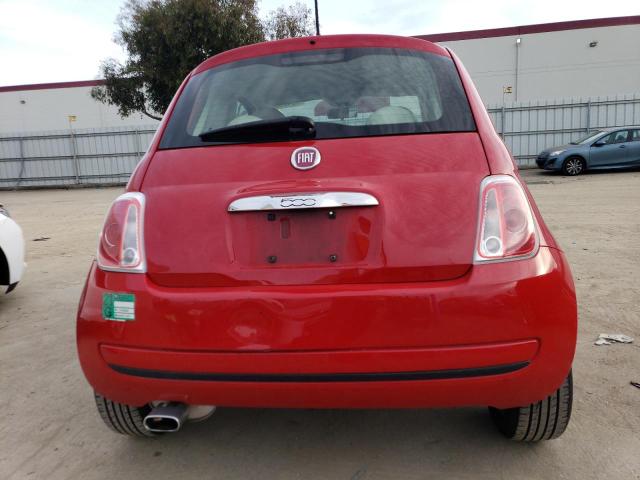 3C3CFFAR6DT594263 - 2013 FIAT 500 POP RED photo 6