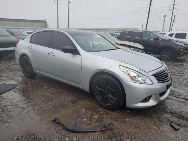 JN1CV6AR3DM751562 - 2013 INFINITI G37 SILVER photo 4