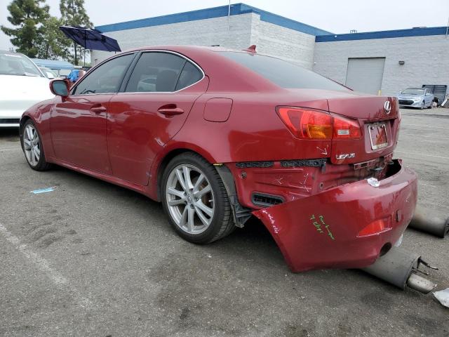 JTHBK262075036841 - 2007 LEXUS IS 250 BURGUNDY photo 2