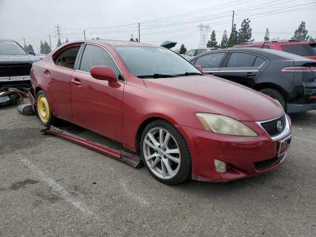 JTHBK262075036841 - 2007 LEXUS IS 250 BURGUNDY photo 4