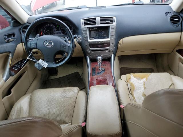 JTHBK262075036841 - 2007 LEXUS IS 250 BURGUNDY photo 8