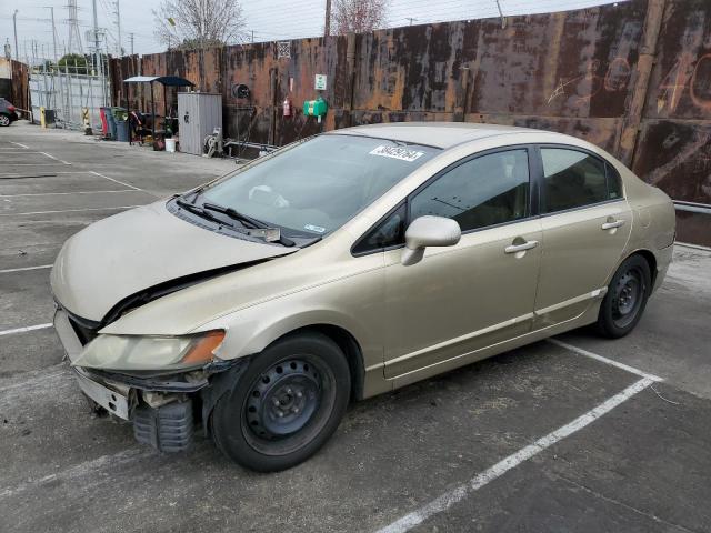 1HGFA16598L083195 - 2008 HONDA CIVIC LX BEIGE photo 1