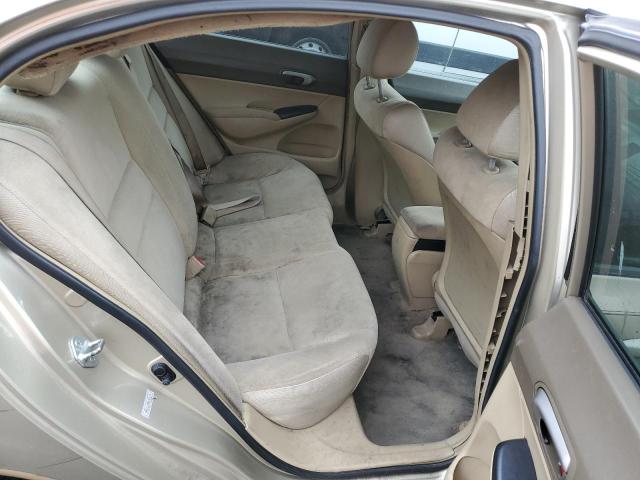 1HGFA16598L083195 - 2008 HONDA CIVIC LX BEIGE photo 10