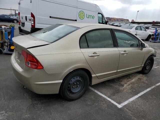 1HGFA16598L083195 - 2008 HONDA CIVIC LX BEIGE photo 3