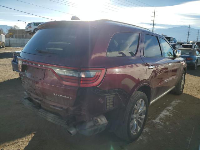 1C4RDJEG2GC467887 - 2016 DODGE DURANGO CITADEL RED photo 3