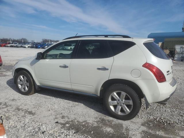 JN8AZ08W66W545116 - 2006 NISSAN MURANO SL WHITE photo 2