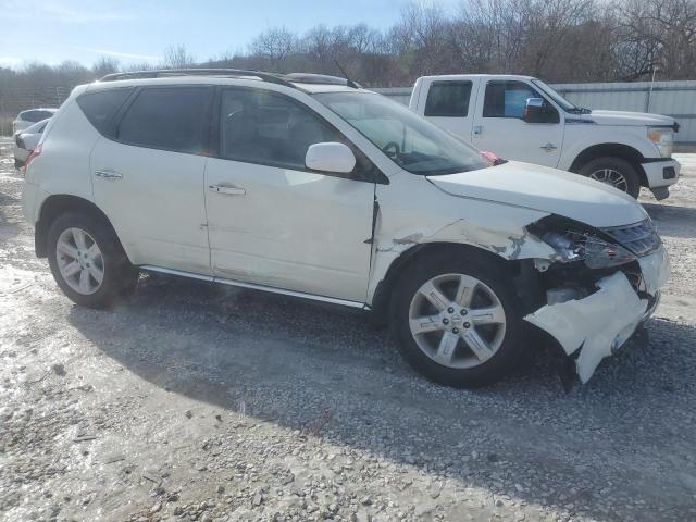 JN8AZ08W66W545116 - 2006 NISSAN MURANO SL WHITE photo 4