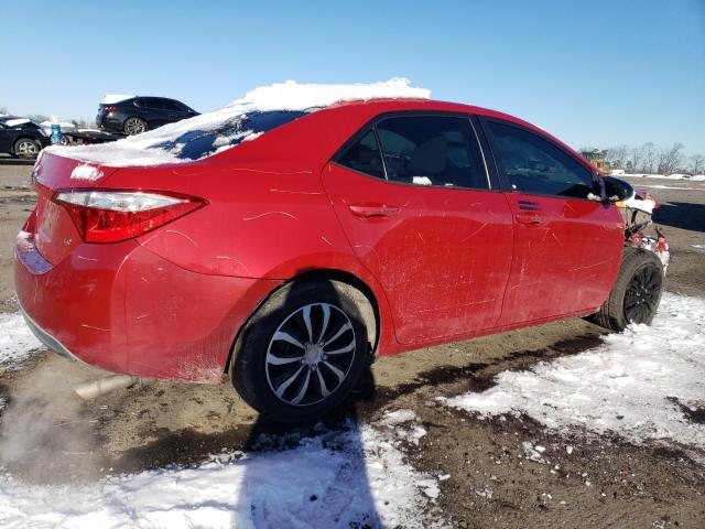 2T1BURHE8GC501025 - 2016 TOYOTA COROLLA L RED photo 3