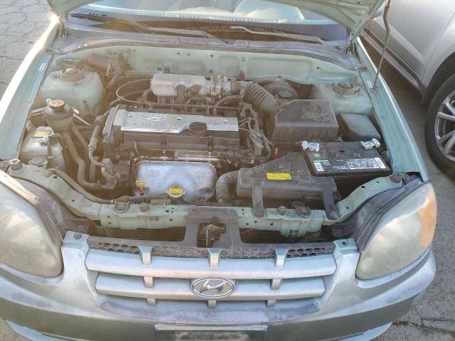 KMHCG35C05U322906 - 2005 HYUNDAI ACCENT GS GREEN photo 11