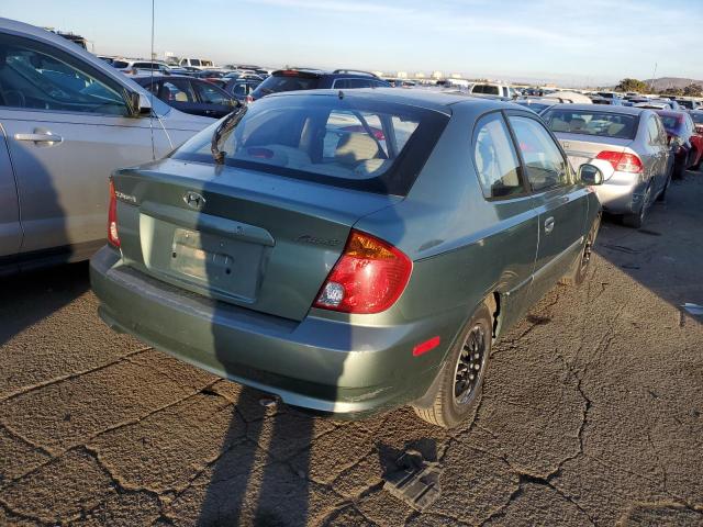 KMHCG35C05U322906 - 2005 HYUNDAI ACCENT GS GREEN photo 3