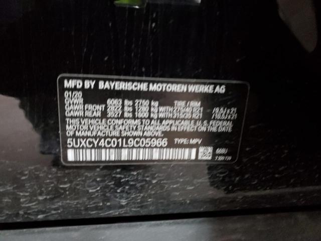 5UXCY4C01L9C05966 - 2020 BMW X6 SDRIVE 40I BLACK photo 12