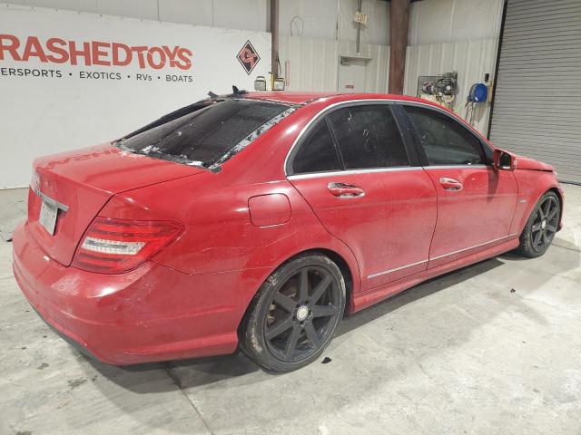 WDDGF4HB4CR214196 - 2012 MERCEDES-BENZ C 250 RED photo 3