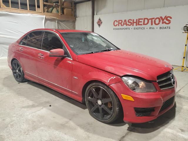 WDDGF4HB4CR214196 - 2012 MERCEDES-BENZ C 250 RED photo 4