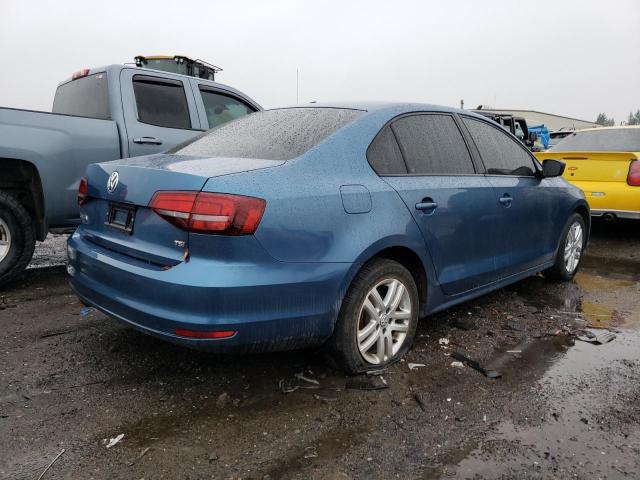 3VW2B7AJ0JM257139 - 2018 VOLKSWAGEN JETTA S BLUE photo 3