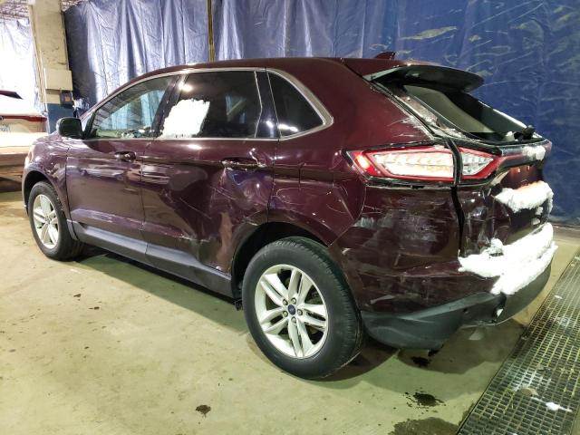 2FMPK4J97HBB19005 - 2017 FORD EDGE SEL BURGUNDY photo 2