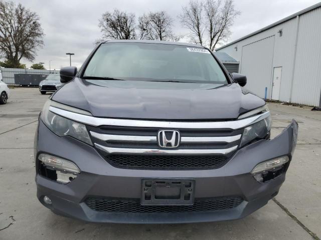 5FNYF5H59HB040556 - 2017 HONDA PILOT EXL GRAY photo 5