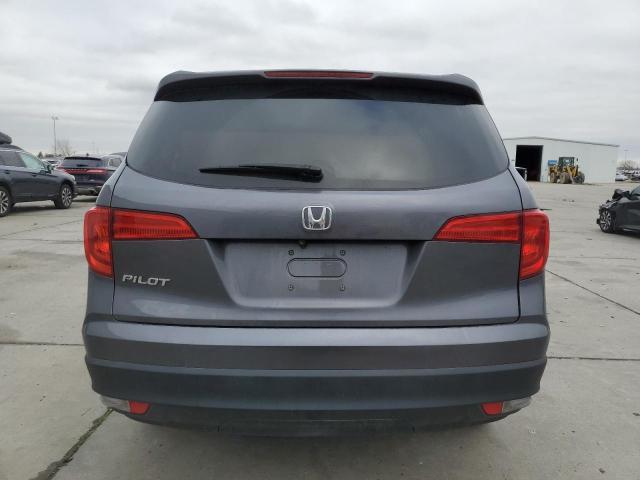 5FNYF5H59HB040556 - 2017 HONDA PILOT EXL GRAY photo 6