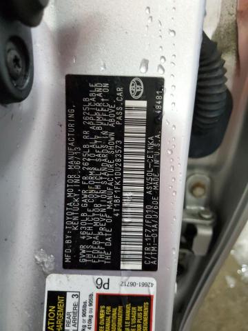 4T1BF1FK1DU283573 - 2013 TOYOTA CAMRY L SILVER photo 12